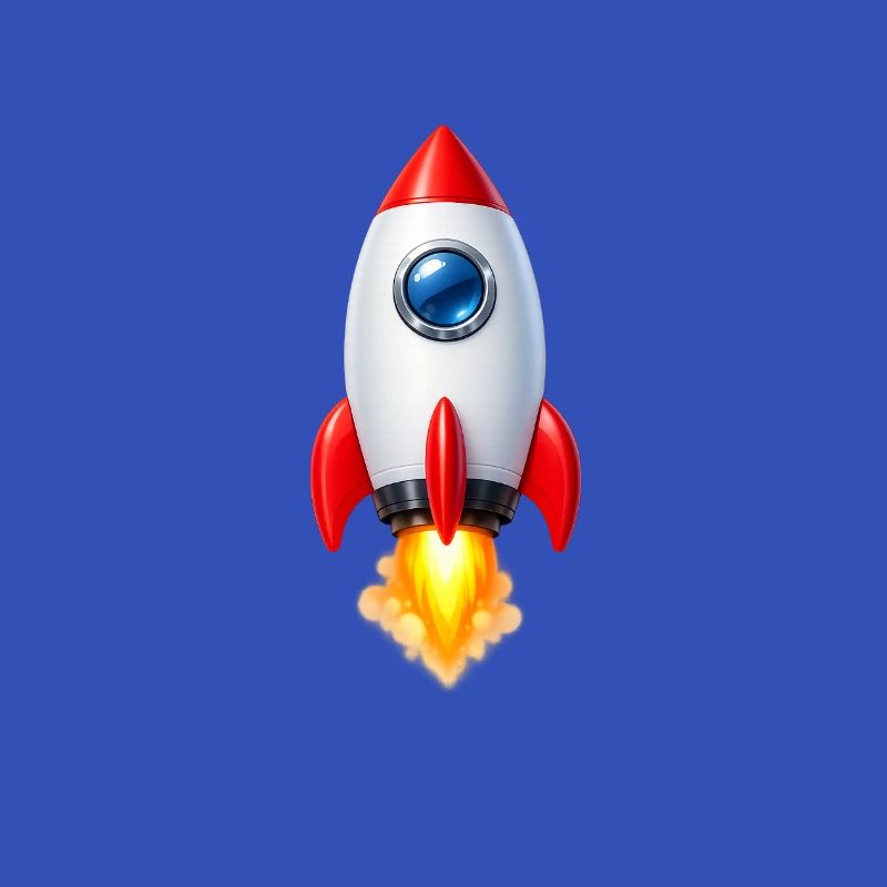 Design rétro Rocket joyeux