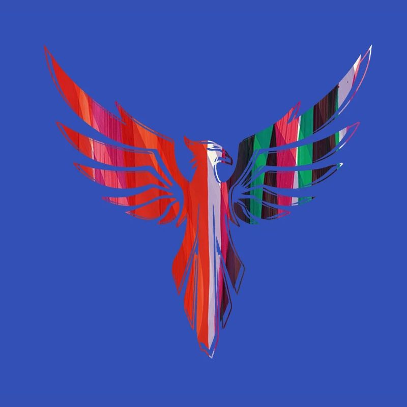 Phoenix,bird,graffiti,painting,blue