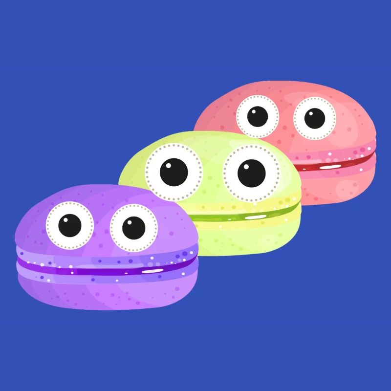 macarons,pastries,biscuits,comic