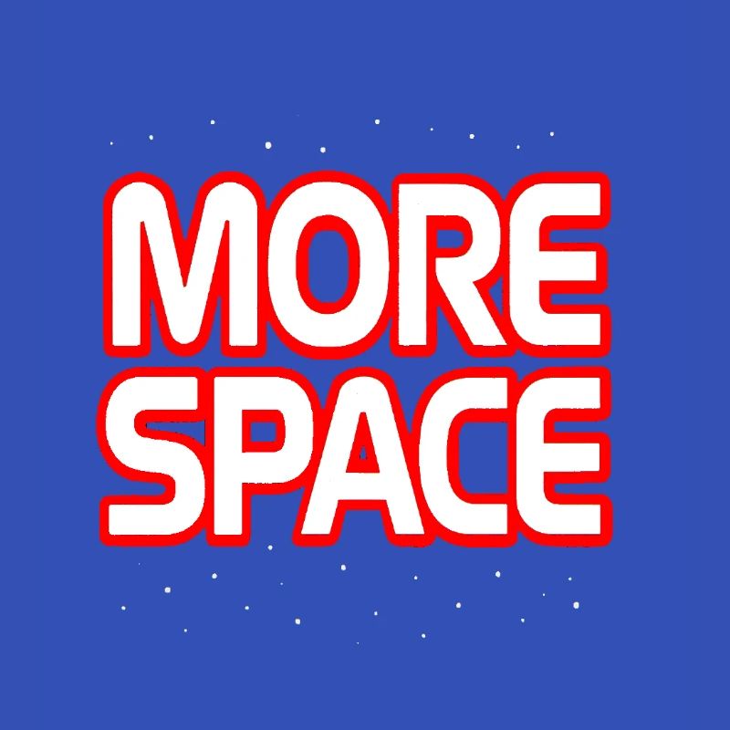 Plus de texte néon spatial