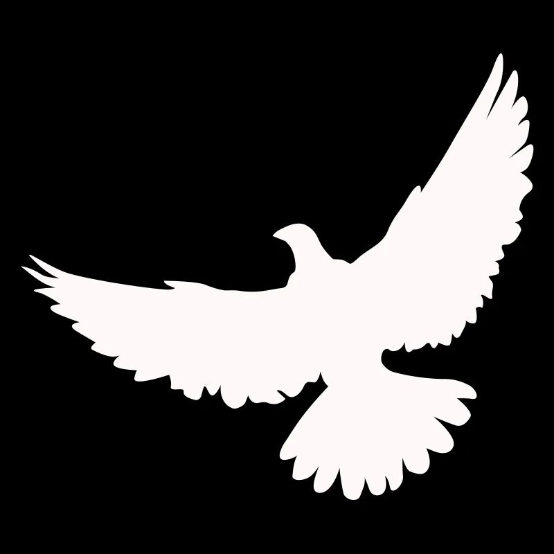 La colombe blanche se lève