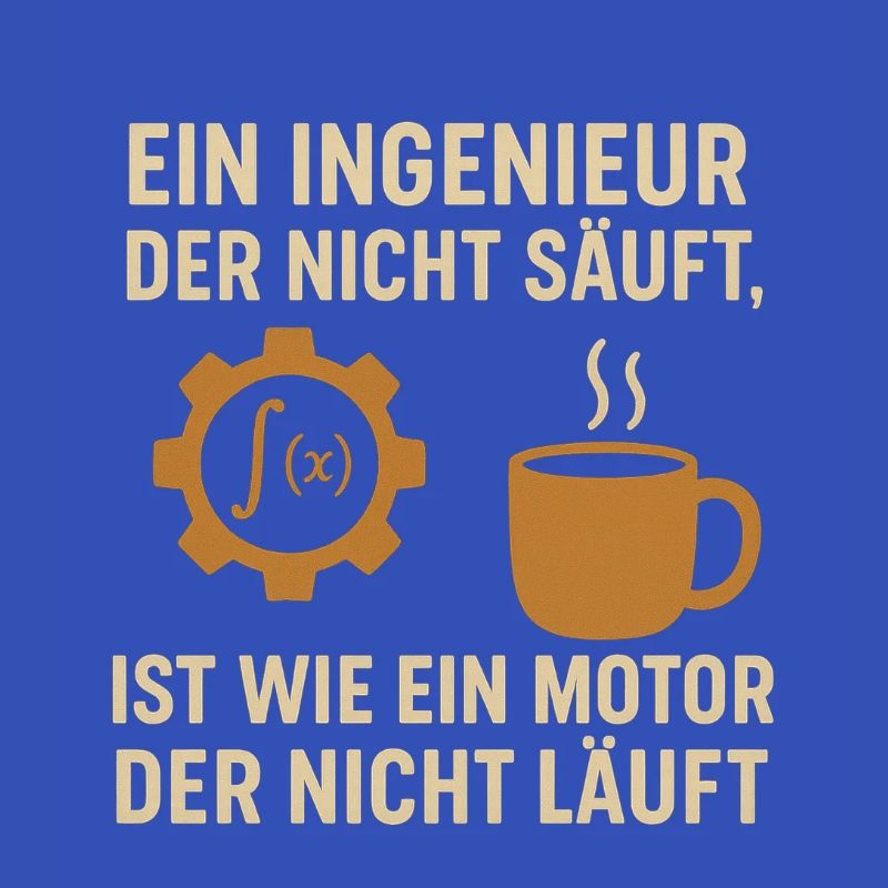Ingenieur Humor Kaffee Motor