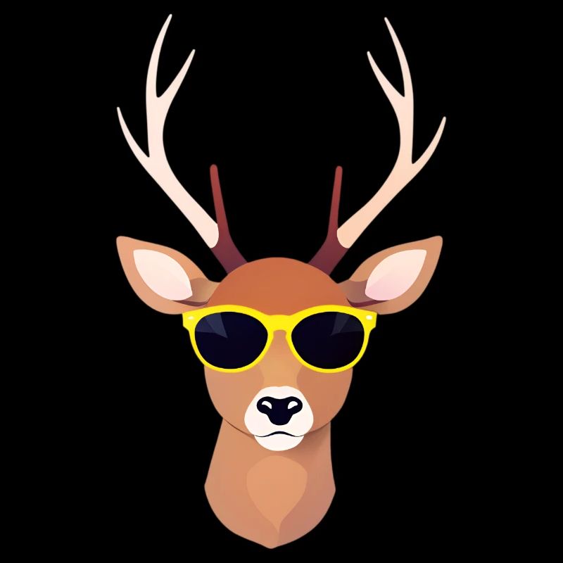 Deer with sunglasses