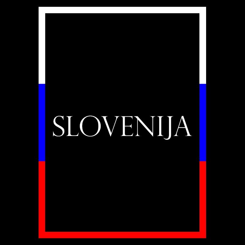 Slovénie Lettrage de la déclaration avec drapeau