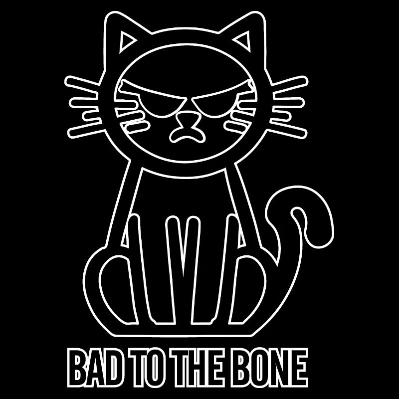 Evil to the bone Cute cat with evil blic