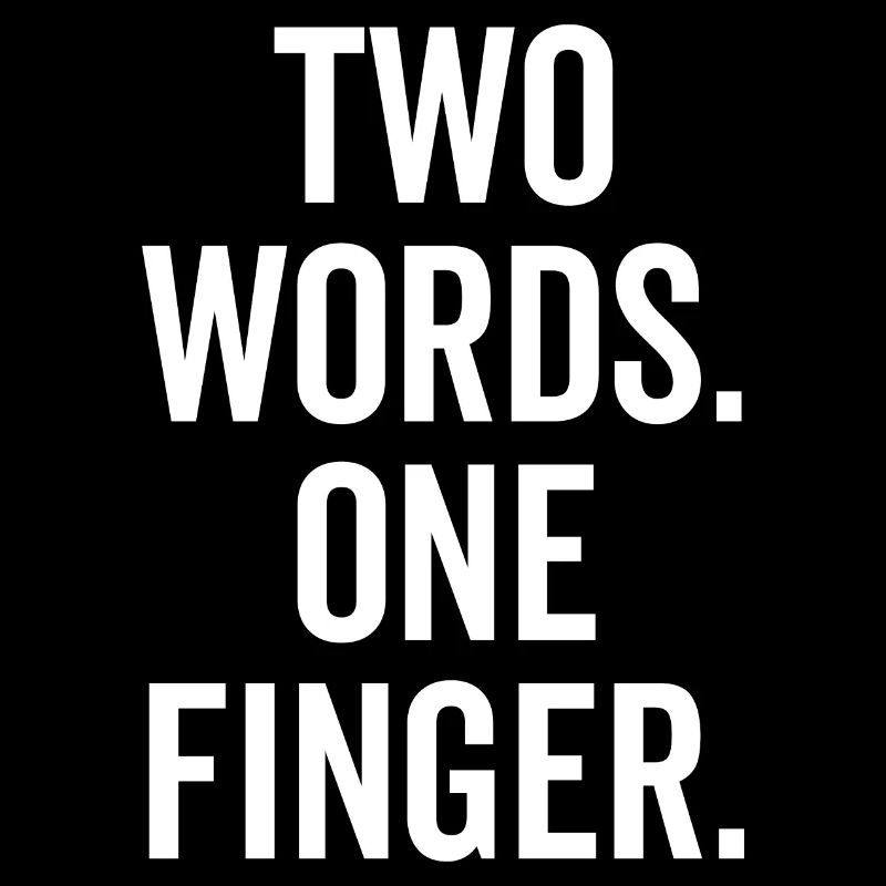 Two Words One Finger