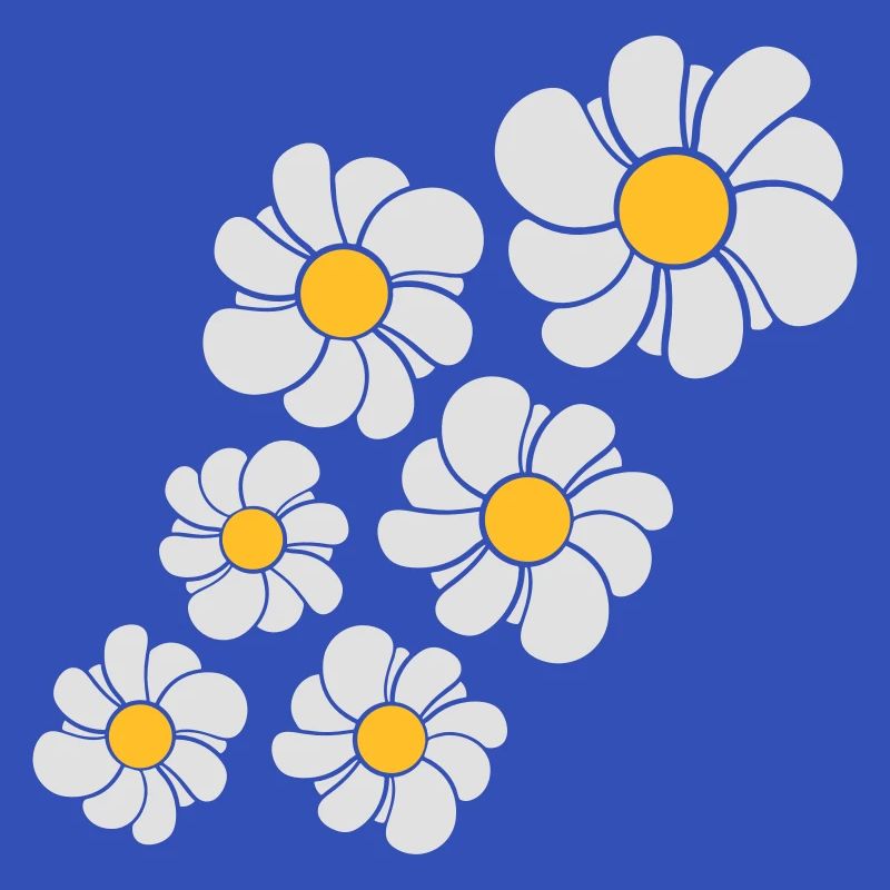 conception de modèle de fleur bleue daisy daisy be