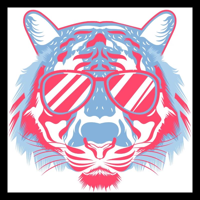 Tiger mit Sonnenbrille