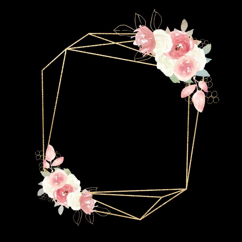 Modern Border Floral customizable