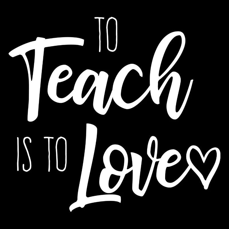 Enseigner, c'est aimer - Cadeau de l'enseignant pour la Saint-Valentin