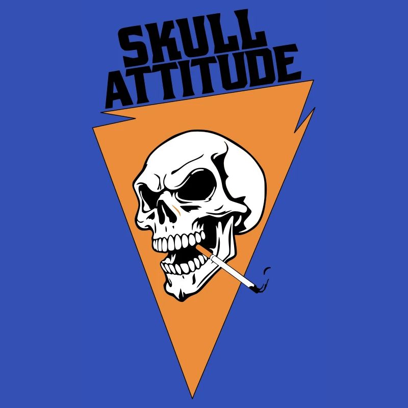 Rebel Skull with Triangle Cigarette