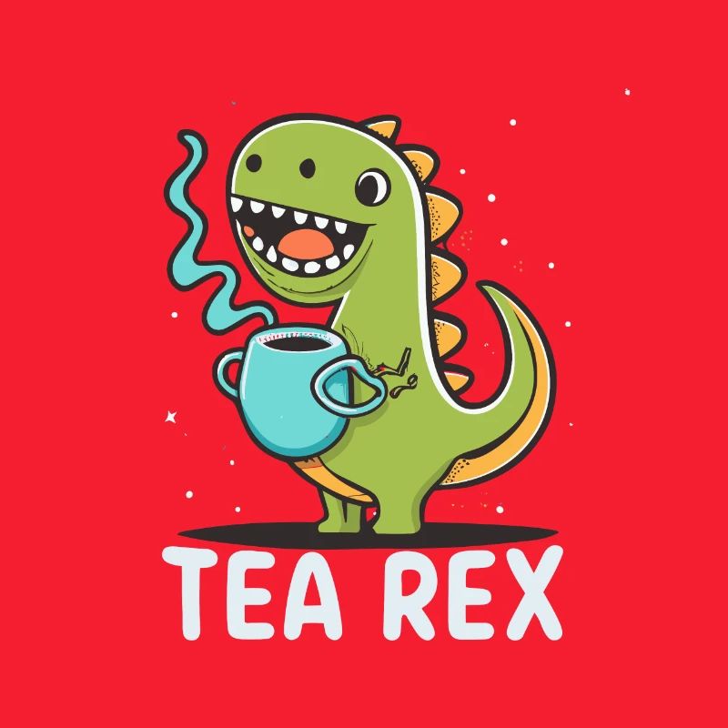 Funny 'Tea Rex' for tea lover