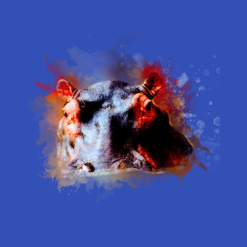 nilpferd hippo geschenk shirt