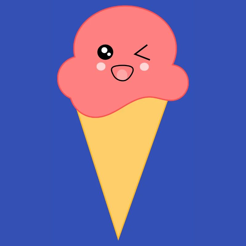 Eis Eiscreme Erdbeereis