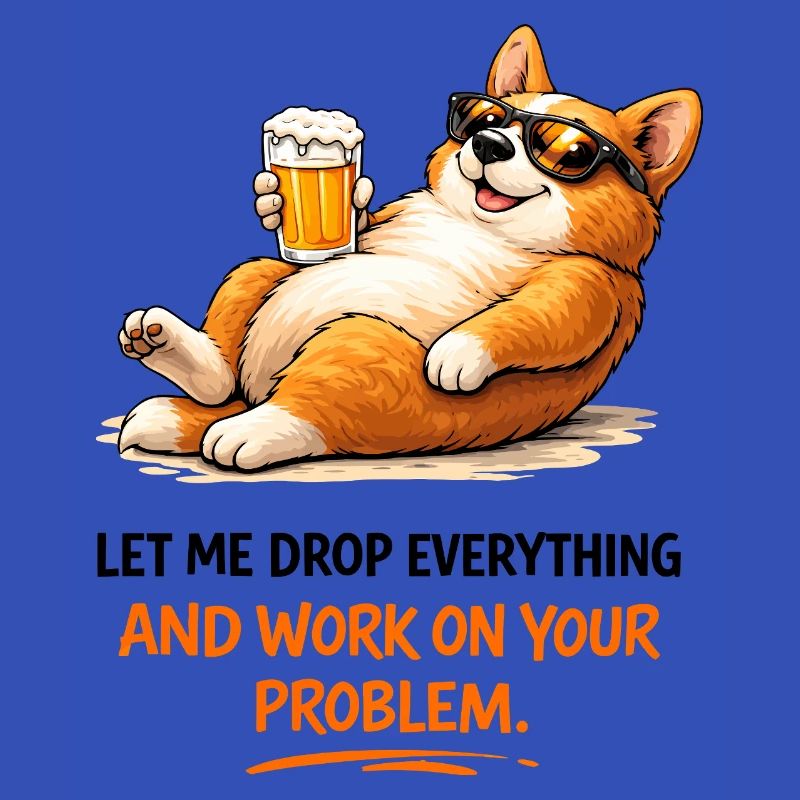 Devise de la bière Chill Corgi
