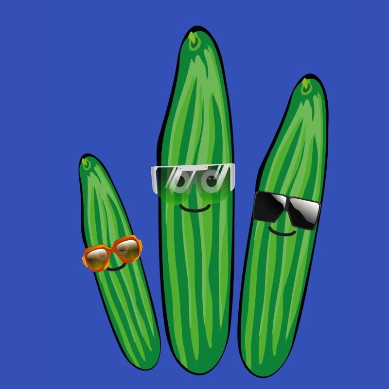 Trio de concombre,Concombre,Concombre,Concombre,Lunettes de soleil