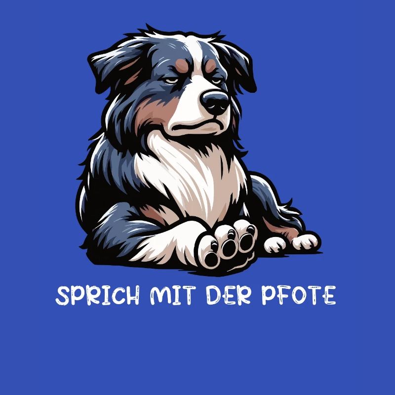 Sprich mit der Pfote Australian Shepherd Aussie 