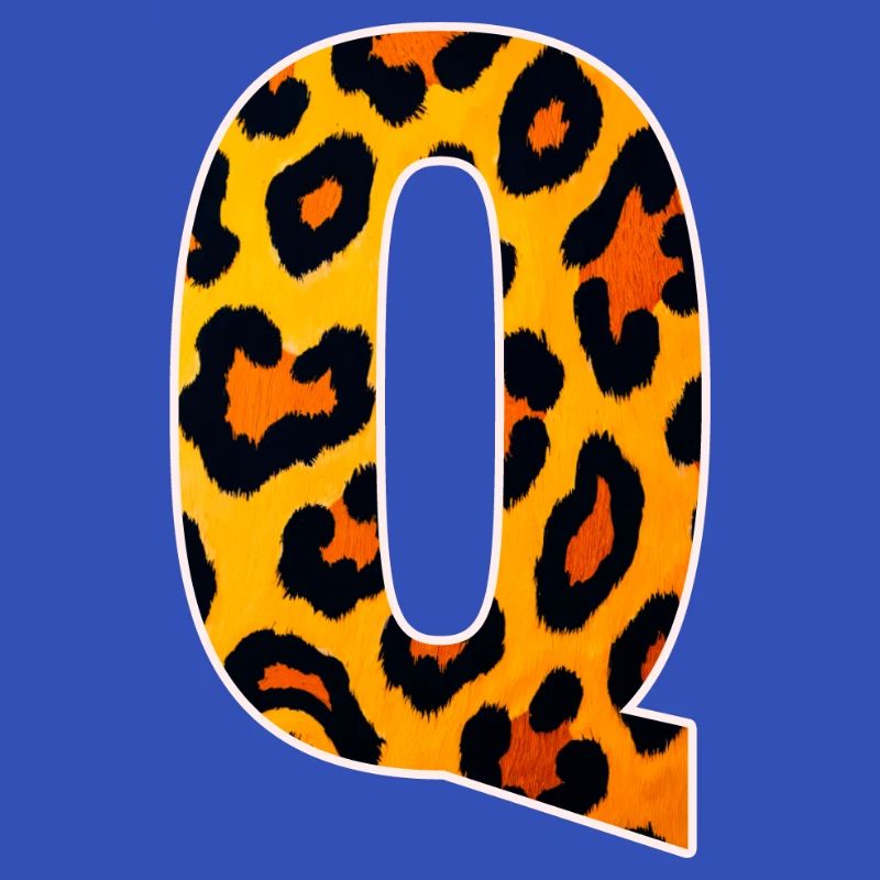 Leopard_Buchstabenmuster_ _Q