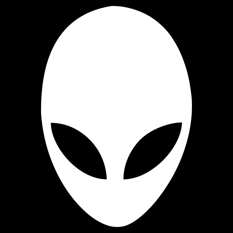 Alien head 001 vector