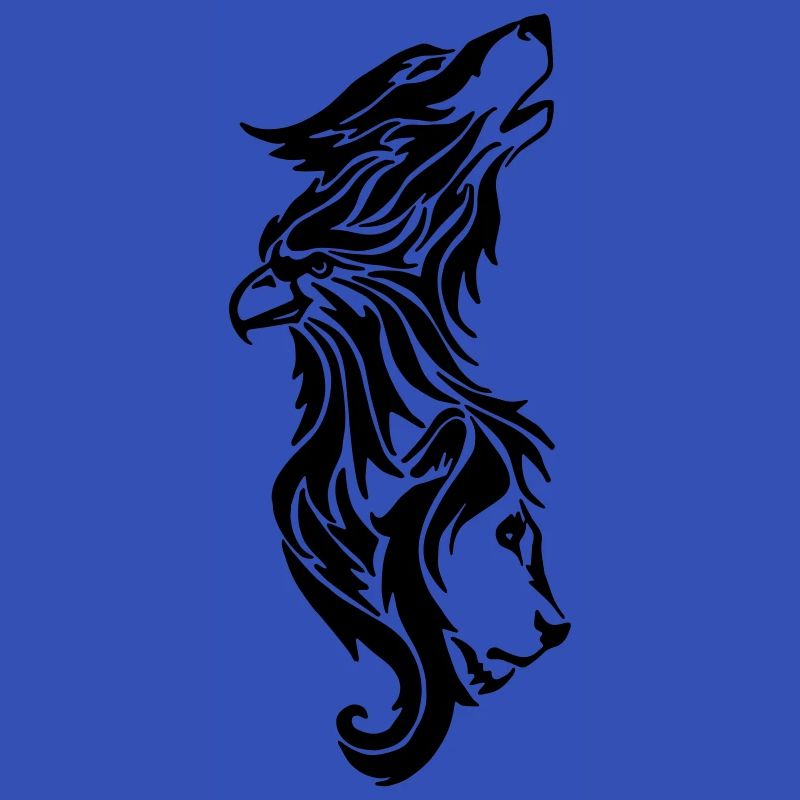 wolf, eagle and lion