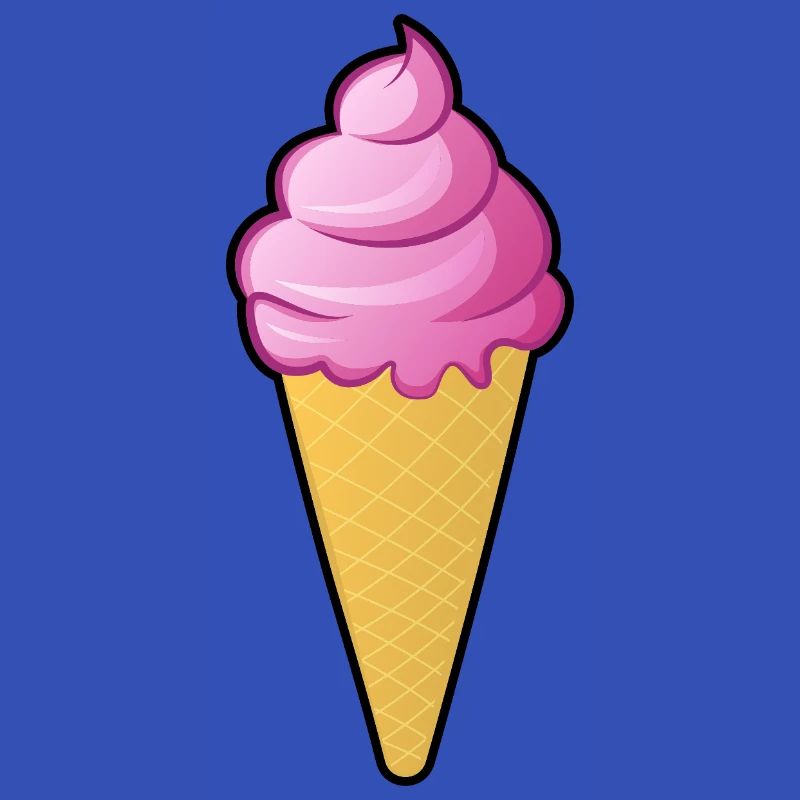 Himbeeren Eis Kostüme Eiscreme Himbeereis Eistüte
