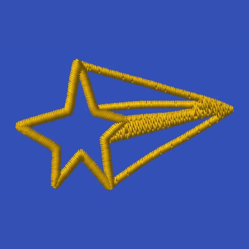 Étoile brodée