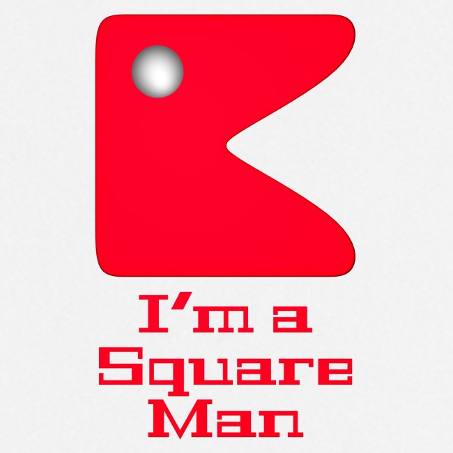 Square man red