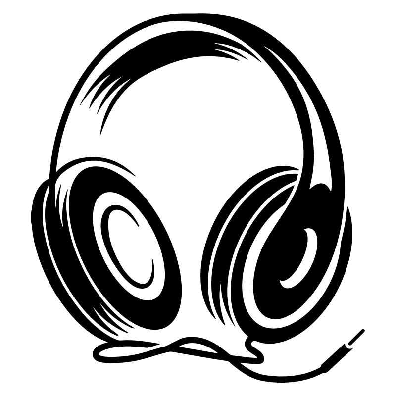 a headphone with cable