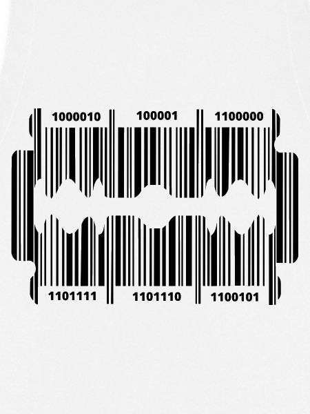 Rasierklinge mit geheim Code