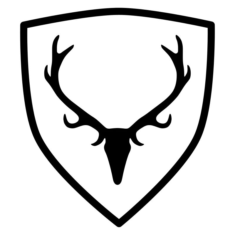 Wappen mit Geweih