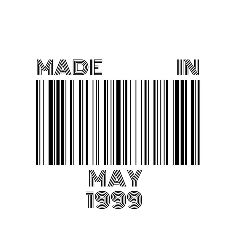 20. Geburtstag Geschenk | Barcode Made in Mai 1999