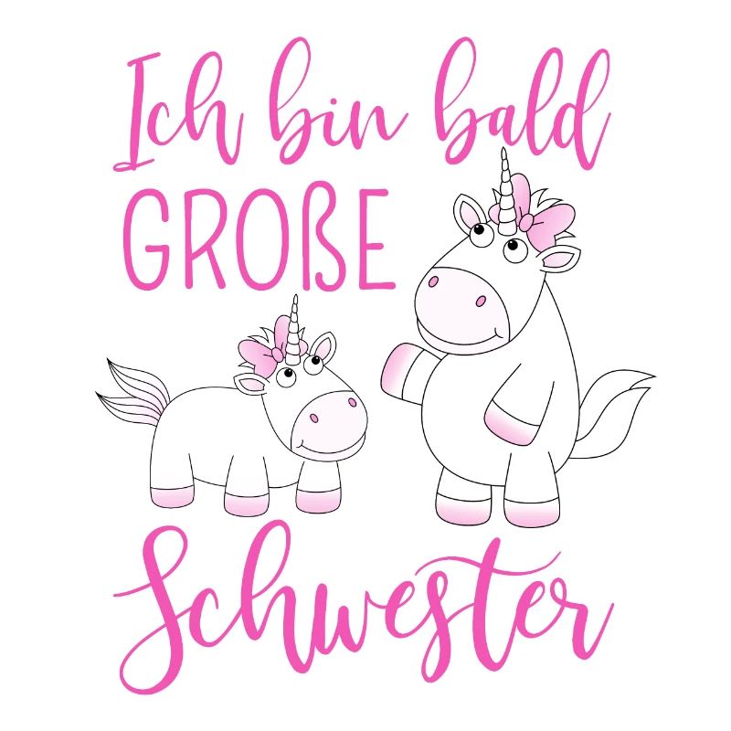 Ich bin bald große Schwester Einhorn