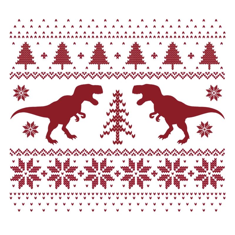 Dinosaurier-Weihnachtspullover