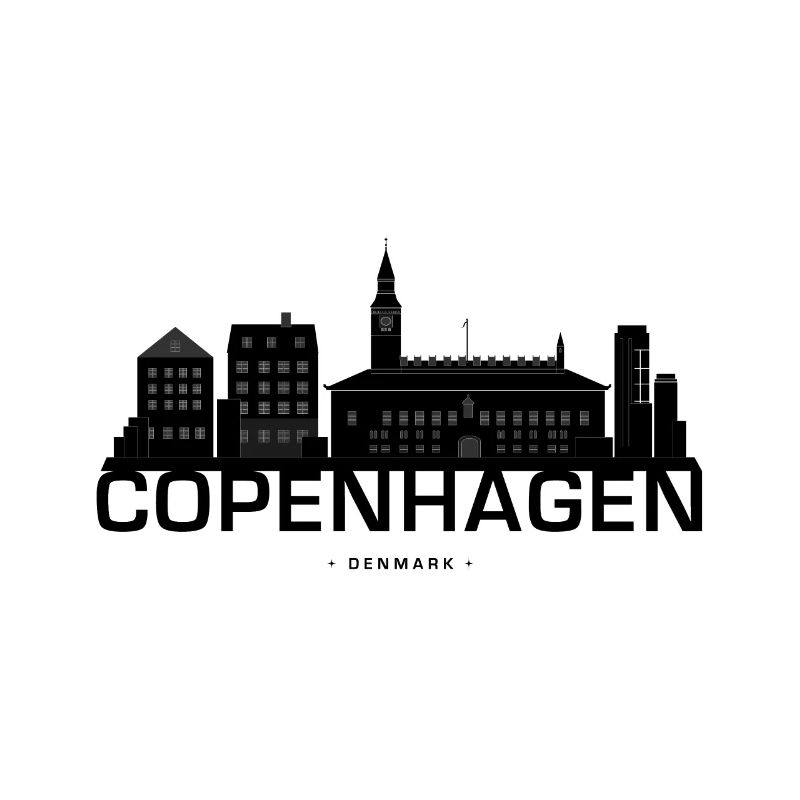 Skyline de Copenhague Danemark