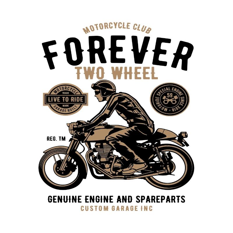 Motorcycle Forever Two Wheel Custom Motor Biker