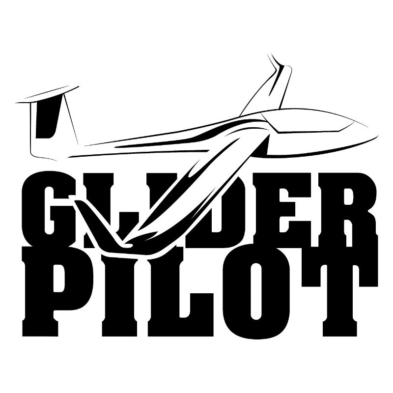 glider pilot symbol team flying aviator glider