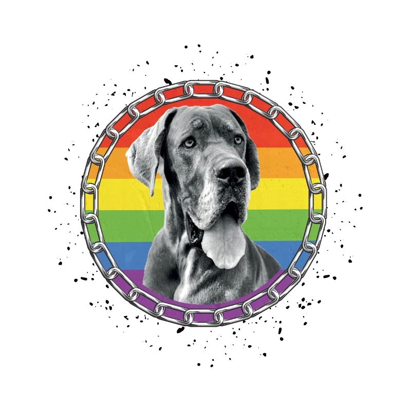 Deutsche Dogge oder Dänische Dogge Pride - hell