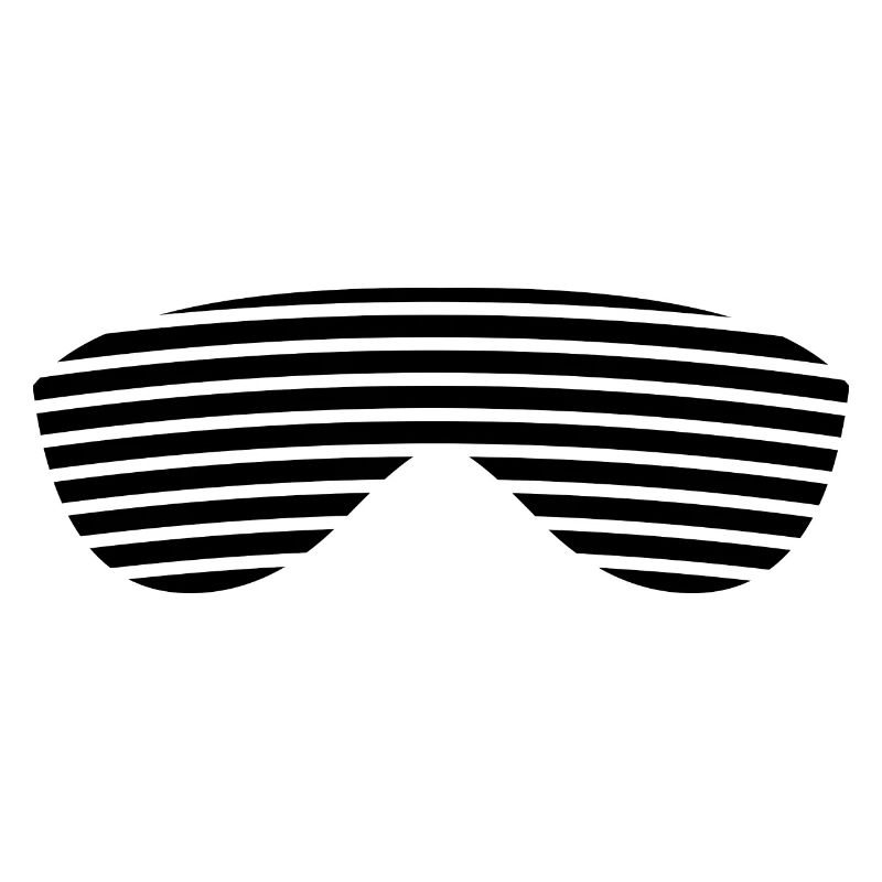 Brille schwarz gestreift