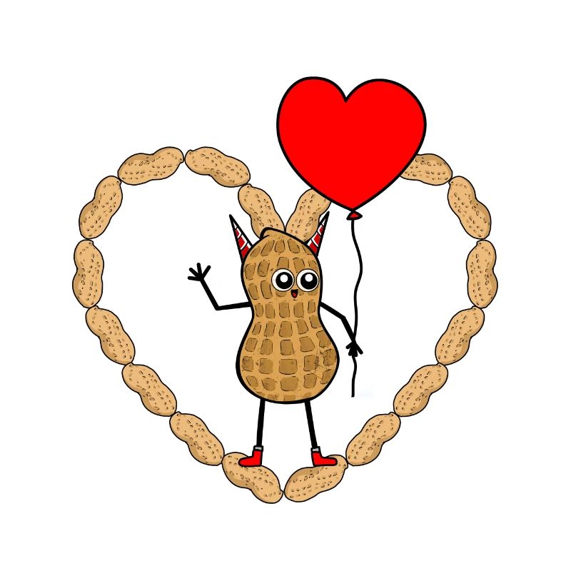 Sincère Peanut Devil Satan Heart Emotions
