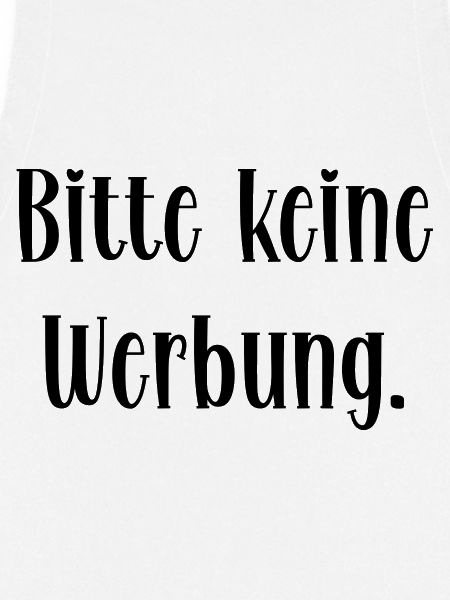 Bitte keine Werbung