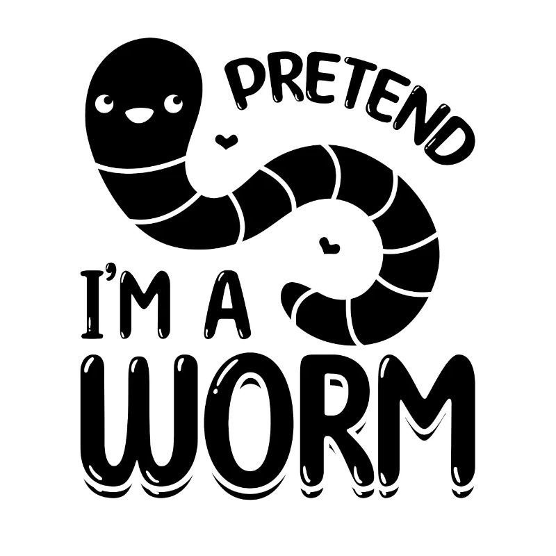Tu so, als wäre ich ein Wurm Cute Worm Composting