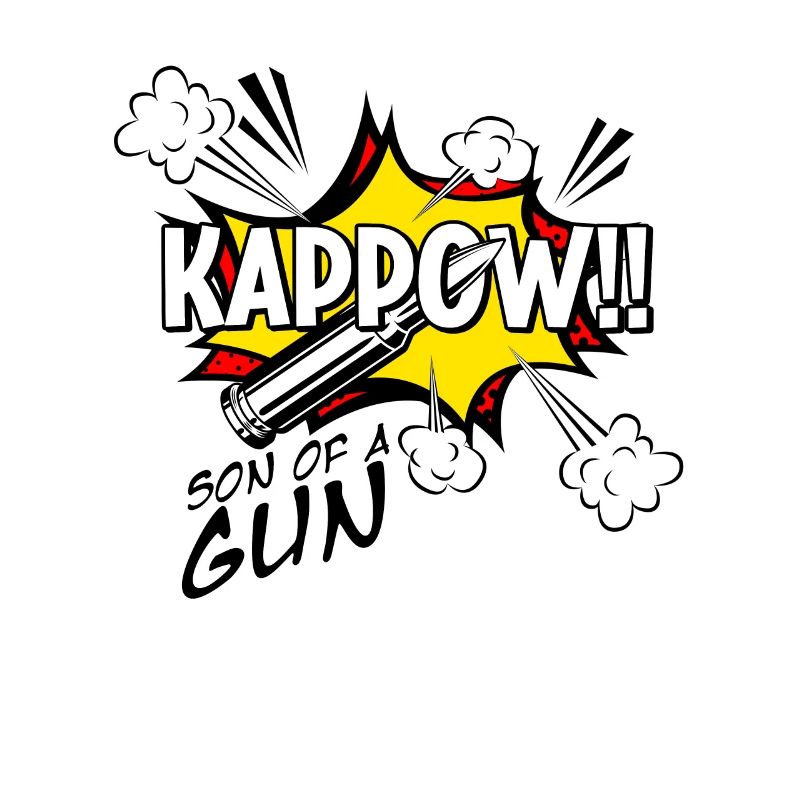 Kappow Bullets Gun Explosion Big bang Esthétique