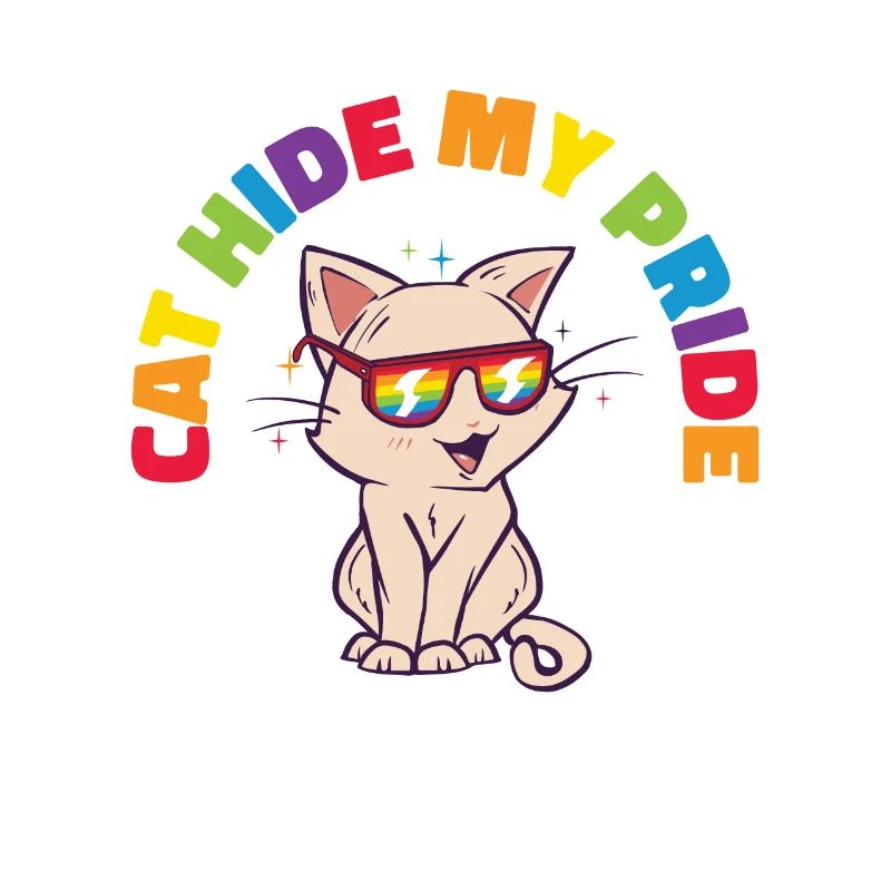 Cat Hide My Pride Chats LGBT et