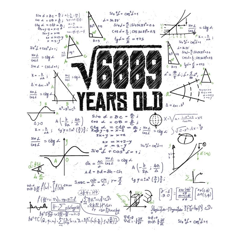 Square Root of 6889 Math Nerd 83rd Birthday
