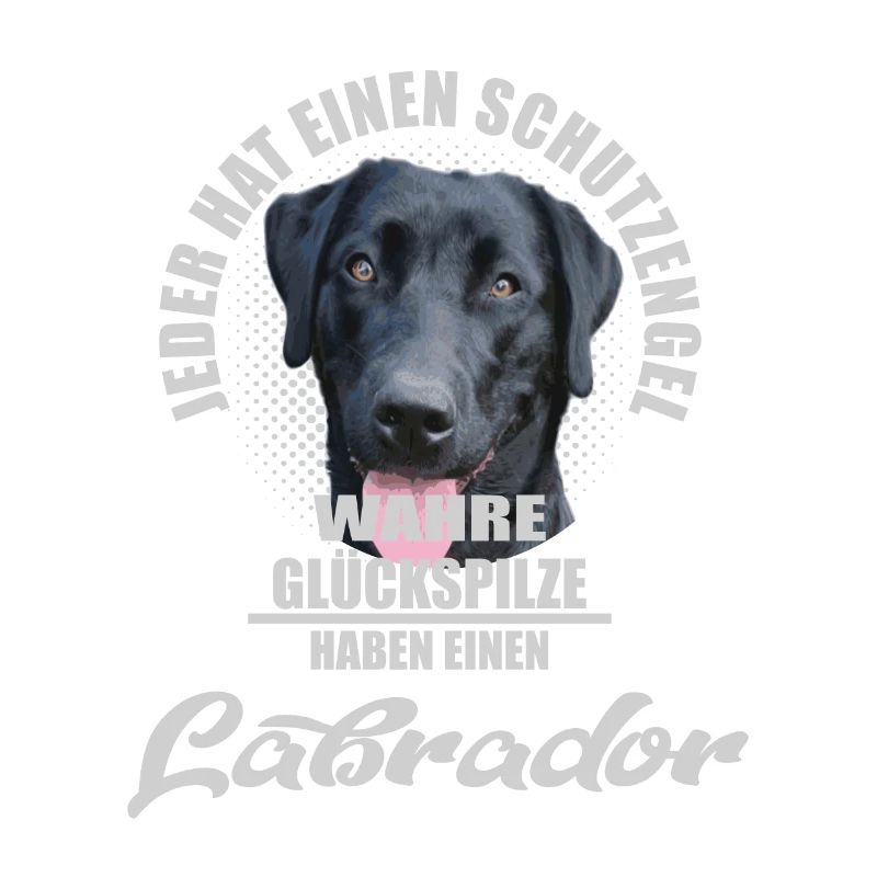 Schwarzer Labrador Schutzengel Spruch