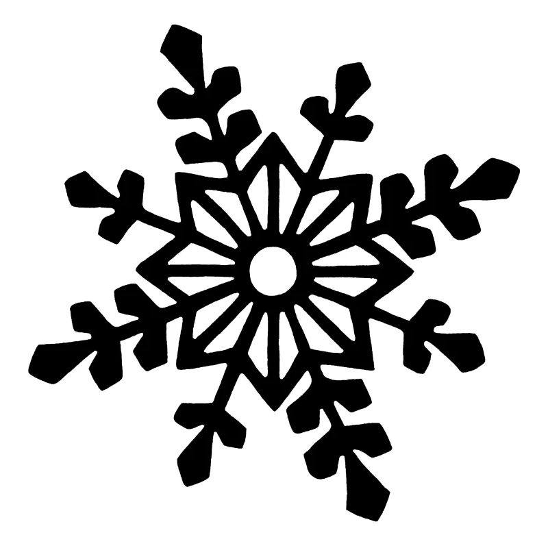 Black snowflake