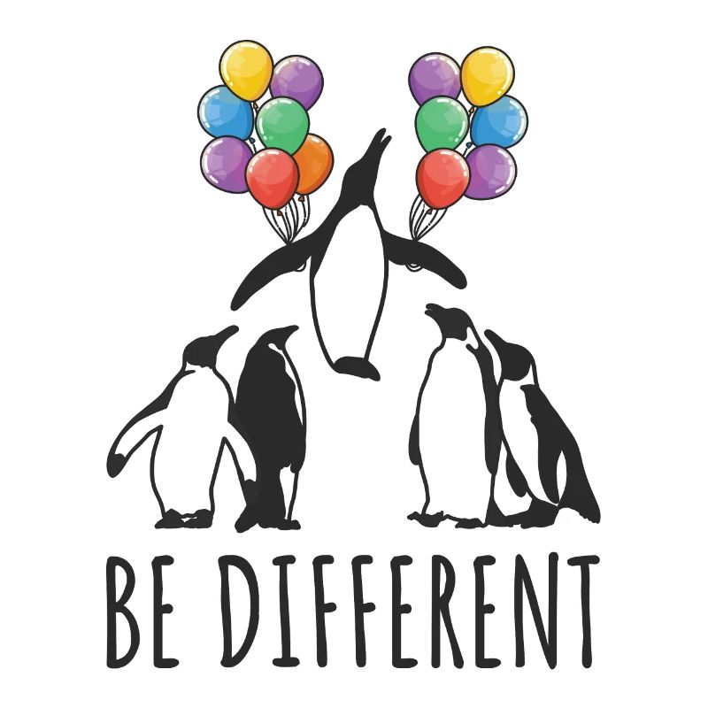 Be Different Motivation Penguin Creative People