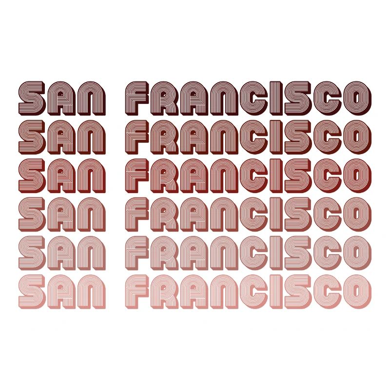 San Francisco Grid Gradient Pattern