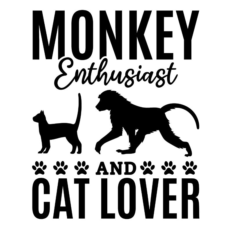 Monkey Enthusiast And Cat Lover - Orangutan Monkey