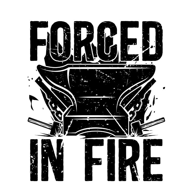Forcé dans le feu forger Farrier Anvils Blacksmiths